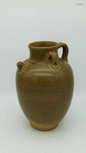 Tang Dynasty Yellow Glazed Pot 唐代黄釉壺