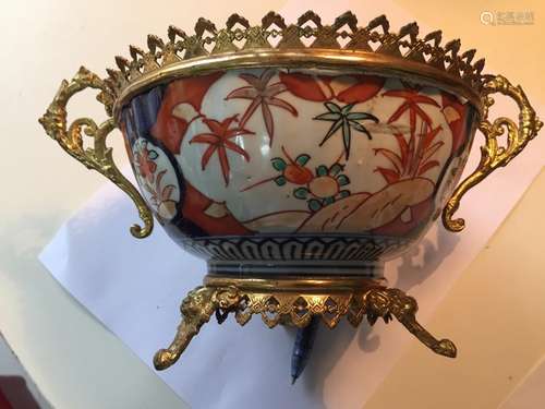 Coupe Imari  Bronze Doré