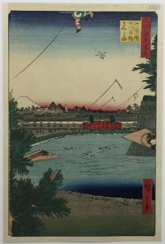 Hiroshige, Cent Vues D’edo, Gravure Sur Bois, 1857