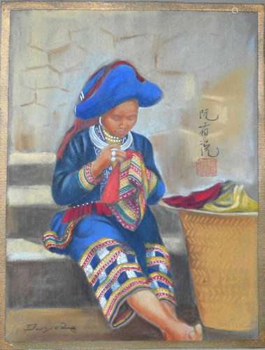 NGUYEN HUU DUYET - 17 pastels + 1 aquarelle 1938 -ASIE