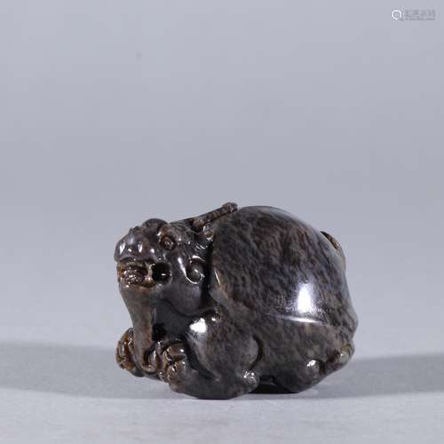 Hetian jade dragon turtle to piecesSpecification: high 3.6 5...