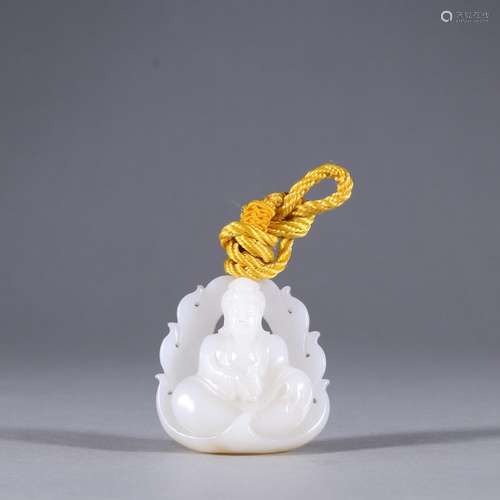 Hetian jade guanyin listedSpecification: high five wide 4.7 ...