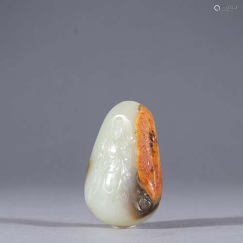 Hetian jade guanyin listedSpecification: high 6.2 3.9 thick ...