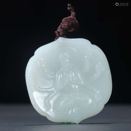 Hetian jade of guanyin pendantSpecification: high generous 0...