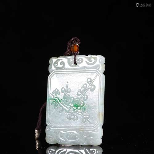 Old jade plum cardSpecification: high 6.6 4.5 0.45 cm thick ...