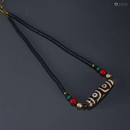 old blasting: eye, god bead stupa necklaceBeads lover, wrapp...