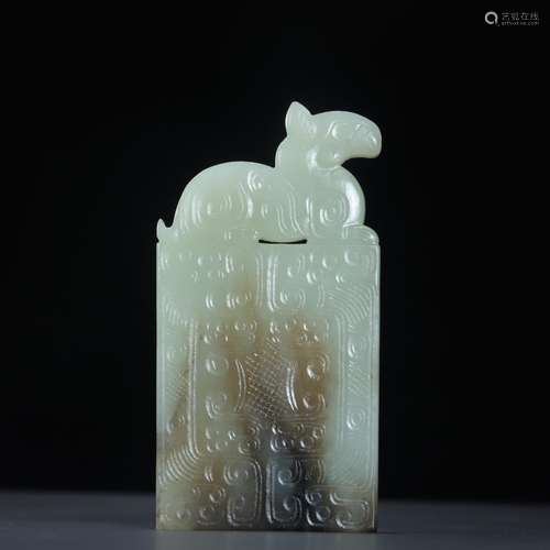 Hetian jade beast lines to piecesSpecification: high generou...