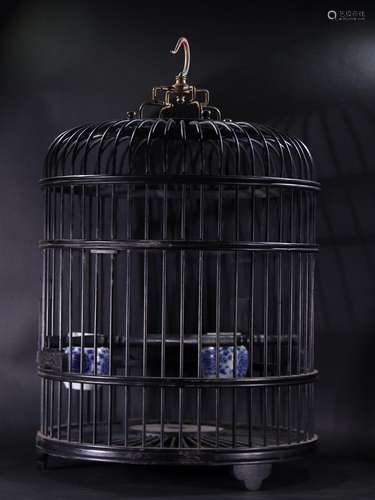 Rosewood birdcage.Specification: high total of 46 cm 30.5 cm...