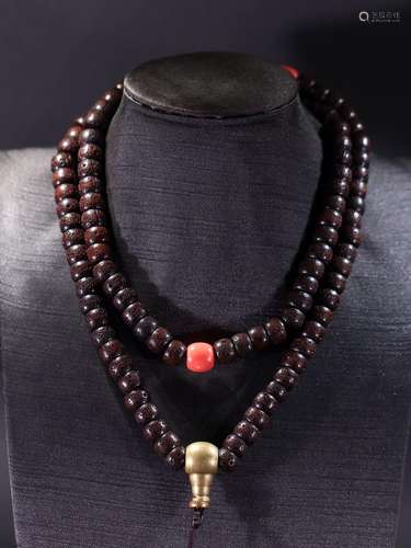 bodhi root 108 beads.Specification: 1.03 * 0.68 cm bodhi roo...