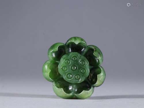 Hetian jade lotus fragranceSpecification: 5.7 by 1.8 cm thic...