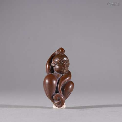 Hetian jade spirit monkey pendantSpecification: high 6 wide ...