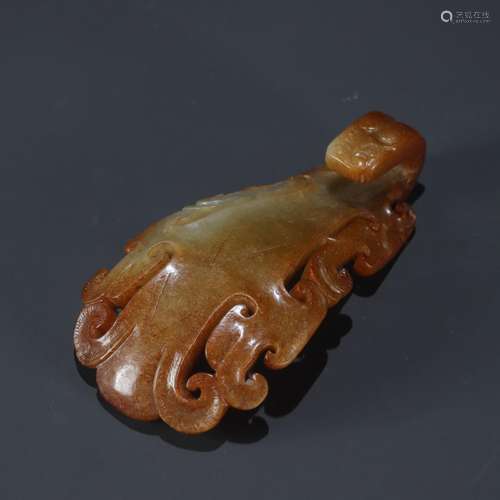 Ancient jade beast grain belt hookSpecification: long, wide ...