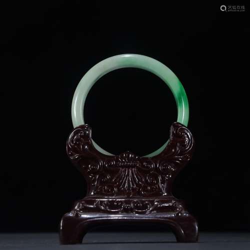 Old jade bracelet flat barSpecification: the coarse/diameter...