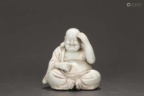 Dehua white porcelain "maitreya" furnishing articl...