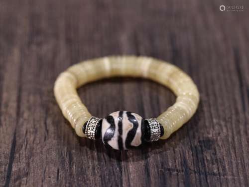 acura bone double tiger tooth dallow days old spirit bead st...