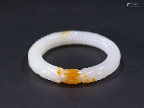 Hetian jade bead bracelet a seed makings auspicious dragon p...