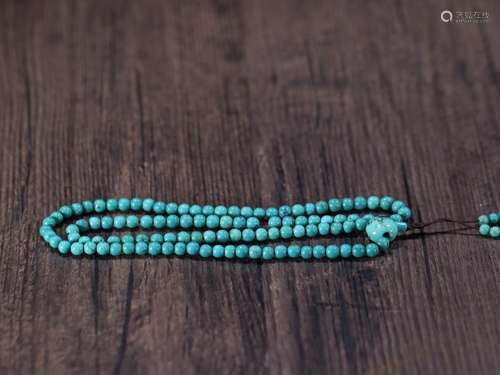 108turquoise beads.Specification: 0.51 cm weighs 20.7 grams,...