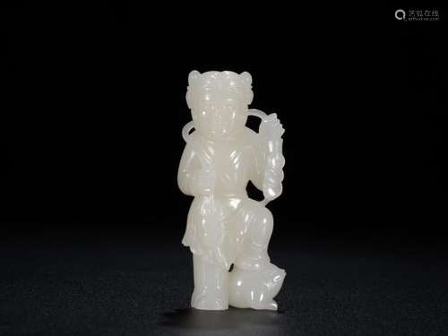 : hetian jade bang spittor play to piecesSize: 7.8 cm wide a...