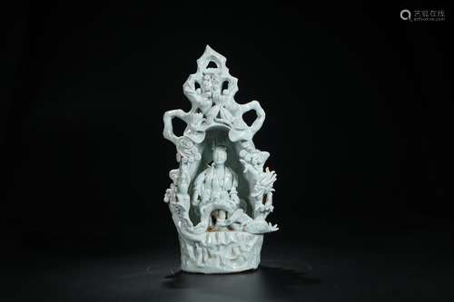 Goddess of mercy, left kiln nichesSize: 33.5 16 wideThe godd...