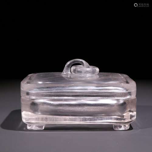 "Four cover box white crystal.Specification: high 6.2 c...