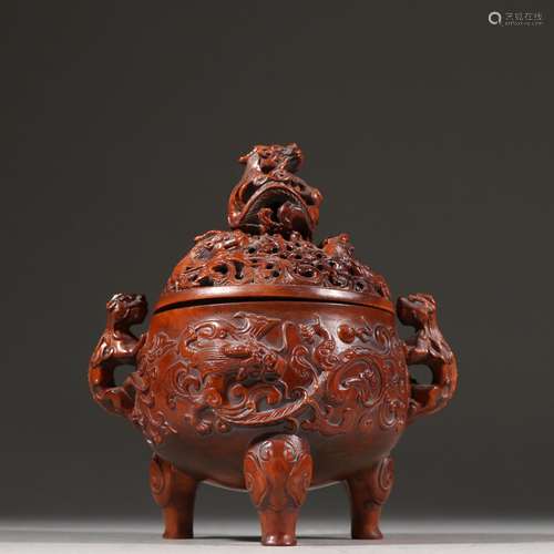 Boxwood carving dragon aroma stoveSpecification: high 12.1 c...