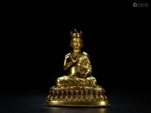 : gold dabao his holiness the karmapaSize: 24 cm high 19.8 c...