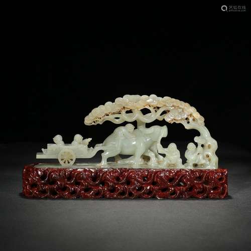 : hetian jade the lad oxcart furnishing articlesSpecificatio...