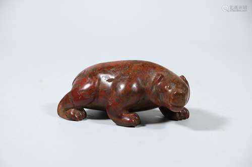 The warring states period onyx bear furnishing articlesSize:...