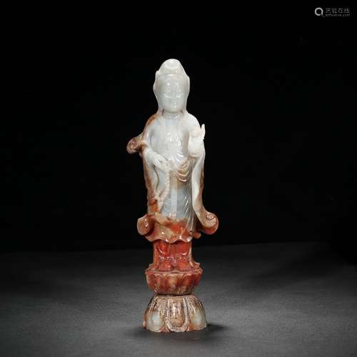 : hetian jade guanyin furnishing articlesSpecification: long...