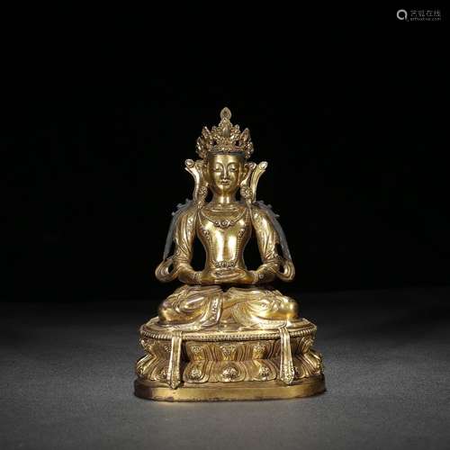 : copper and gold Buddha amitayus furnishing articlesSpecifi...