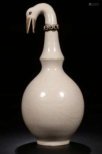 Before, "easy" kiln flower grain goose flask23 cm ...