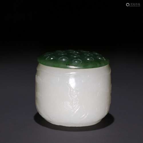 Night of hotan jade belt box BanZhi one.Specification: high ...