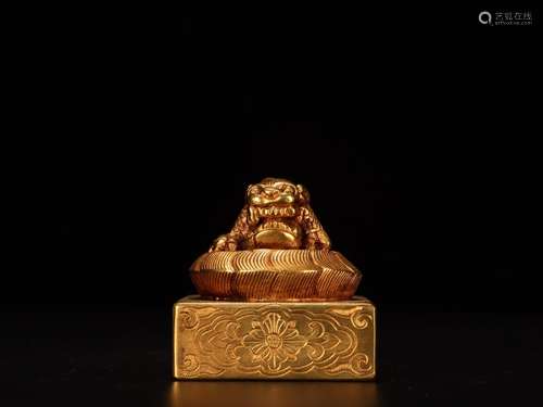 -. Copper and gold benevolent sealSpecification: high 5.5 cm...