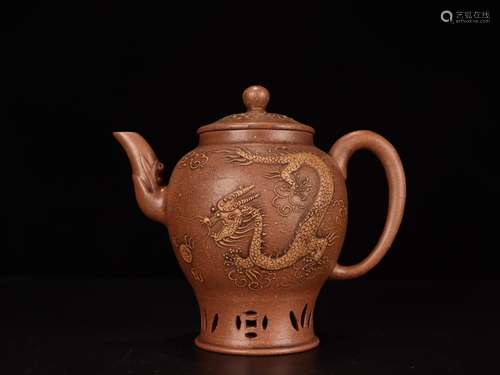 - coarse particle purple sand teapot "dragon"Speci...