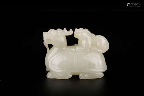 , hotan yu-long bai turtle day John PaulSize: 9 * 5.5 * 6.5 ...