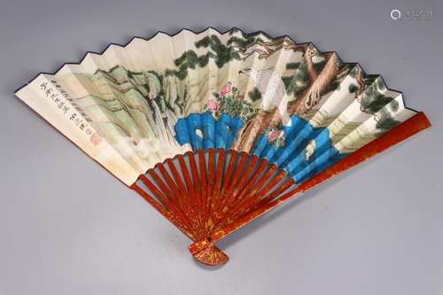 : "rise" loose intergraph folding fan30 cm long 46...