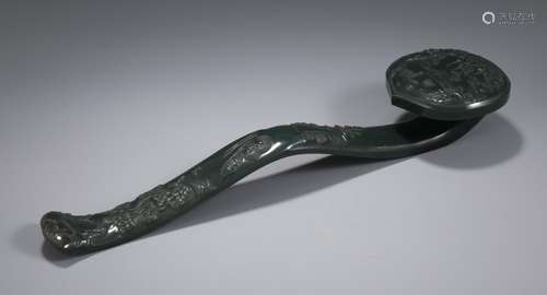 , jade ruyiSize, 36.7 9.3 cm wide long weighs 830 gRuyi &quo...