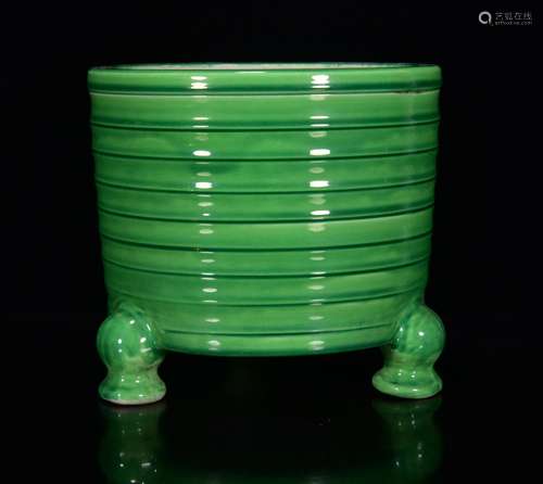 In the emerald green glaze 玹 furnace 14 * 15 m