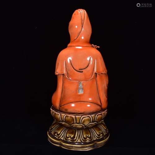 Dehua porcelain add lotus guanyin 40 * 20 m