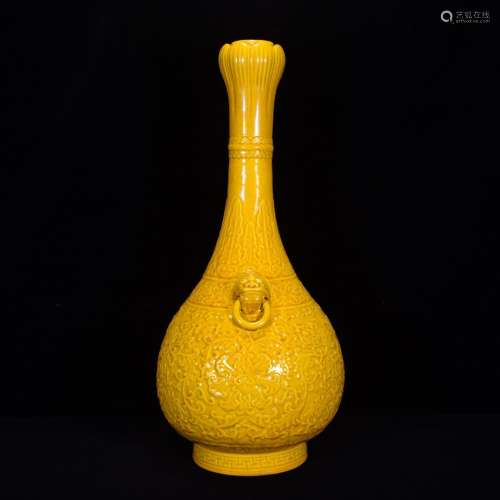 Celebrates the appropriate hall ZhiHuang glaze carved tiger ...