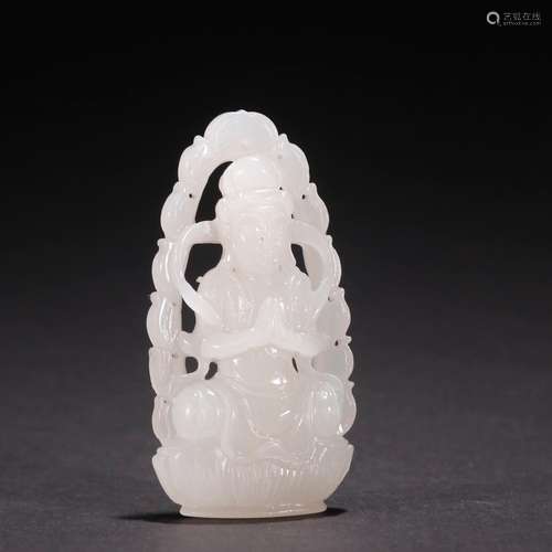 Hetian jade guanyin pendant.Specification: high 6.6 3.4 1.4 ...