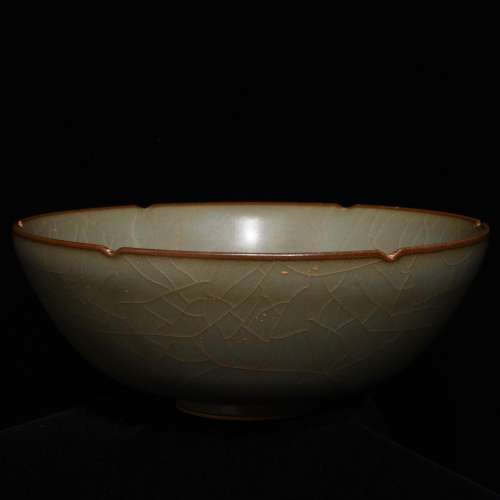 Official porcelain flower mouth bowl eight x19 8 cm