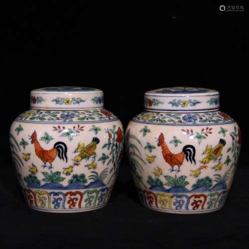 Chenghua bucket color word pot 10.5 x10cm chicken on the day