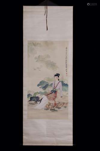 Modern and traditionalpaper "Zhao Yunyu" lotus ver...