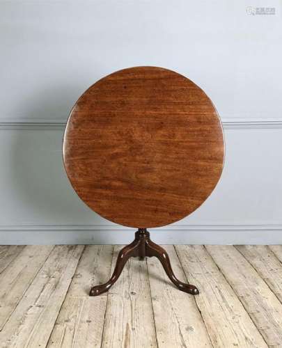 George III Mahogany Tripod Table