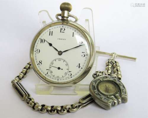 1920s Craven Pocket Watch And Chain.