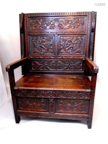 A Late 17th Century Box Seat Settle