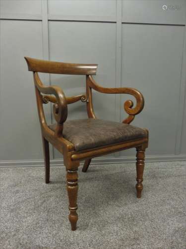 Early 19th Century Mahogany Desk Chair