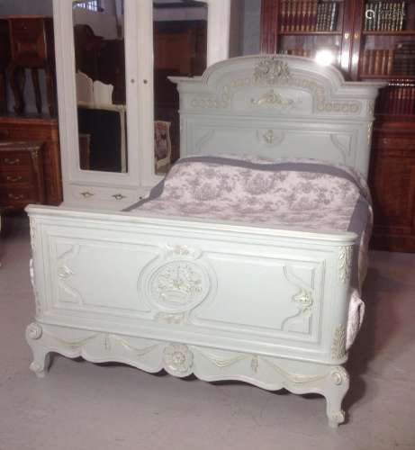 Stunning French Painted Kingsize Bed