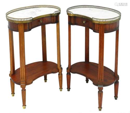 Pair French Side Cabinets Louis XVI Rev C1910